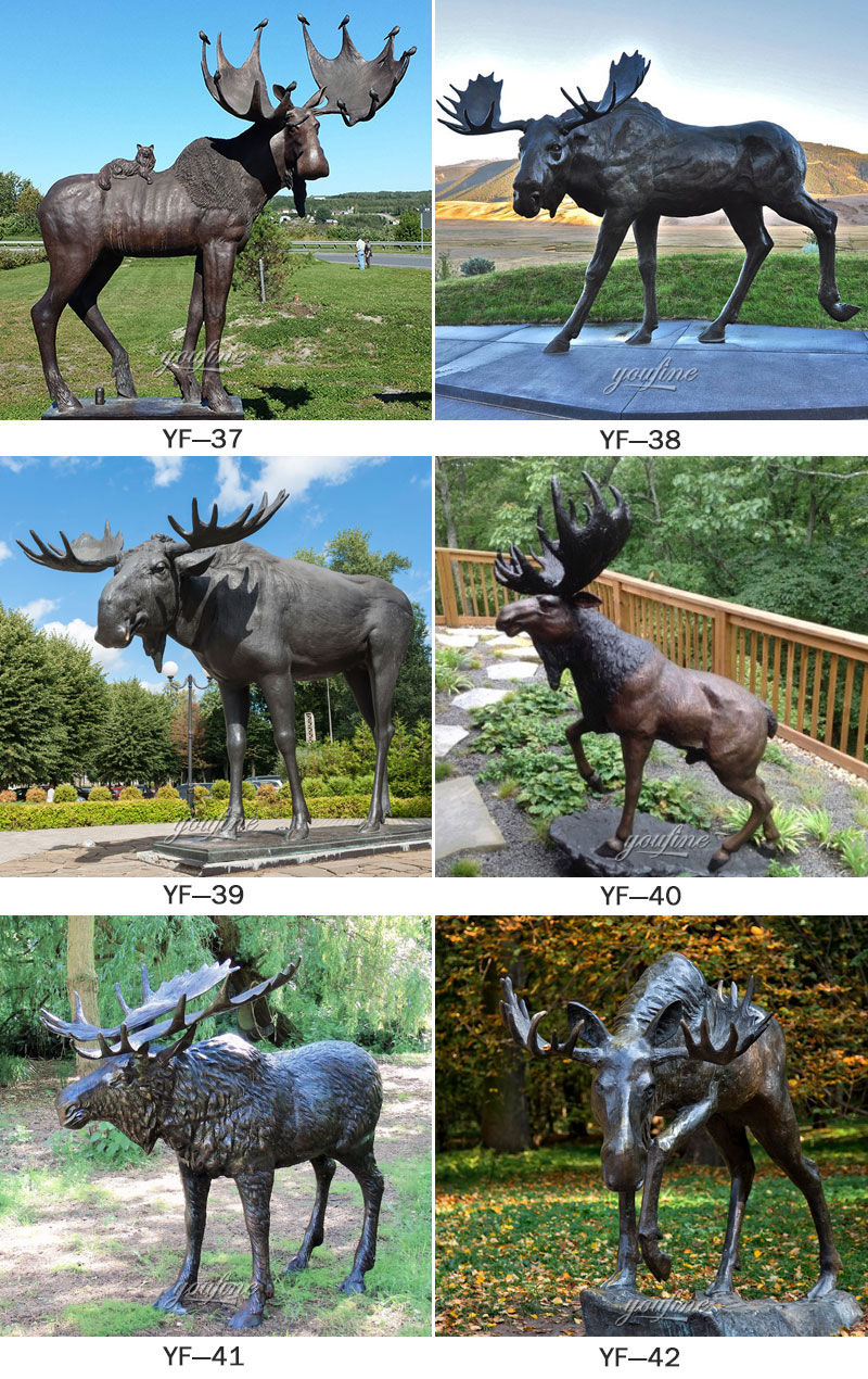 outdoor bronze moose statue for sale.jpg